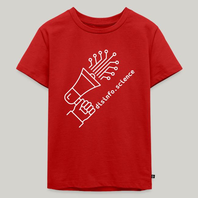disinfo.science Wear the Mission shirt design, as shown in the merchandise shop